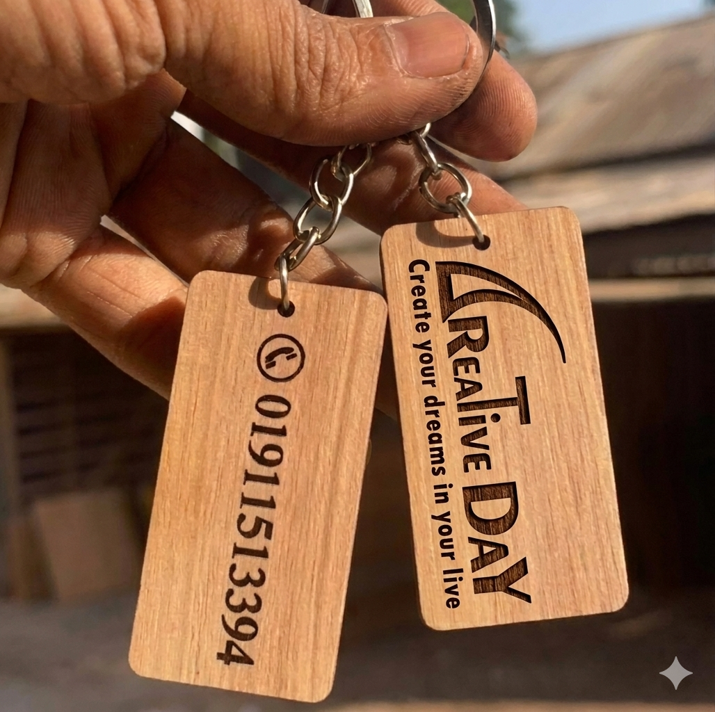 Mehguni Wood Key Chain/ Ring